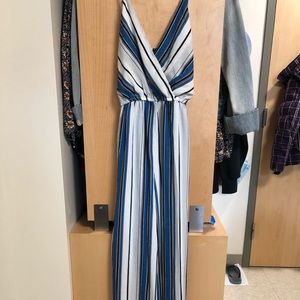 Haute Monde Striped Jumpsuit